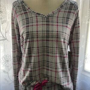 DearFoams pyjama set top and pants  grey/pink L